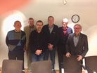 Armas Valste Yleisurheiluklubin hallitus, vasemmalta Seppo Martiskainen, Stefan von Gerich, Hilding Wikner, puheenjohtaja Raimo Rissanen, Tapio Kantanen ja Raymond Andersson. Kuvasta puuttuvat Jukka Latva-Rasku sekä sihteeri Tarja Sandell